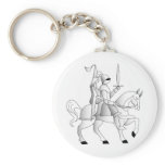 Bride with Knight in Shining Armor Key Chain