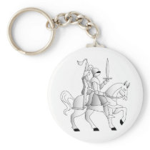 Bride with Knight in Shining Armor Key Chain