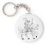 Bride with Knight in Shining Armor Key Chain