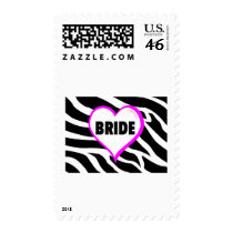 Bride (Zebra Stripes) Postage