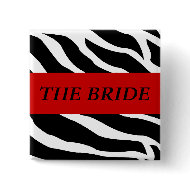 Bride Zebra Wedding Button zazzle_button