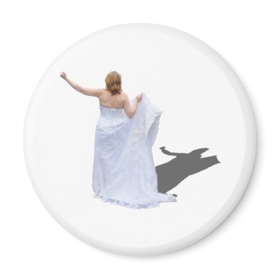 BrideHitchhike010910 Fridge Magnets