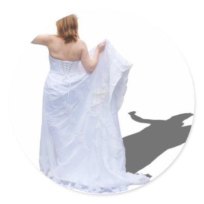 BrideHitchhike010910 Sticker