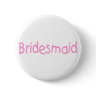 Bridemaid (Pink) button