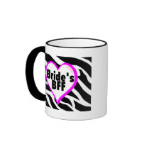 Brides BFF (Heart Zebra Print) Coffee Mug
