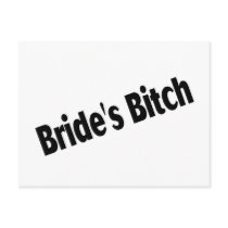 Brides Bitch Black Post Cards