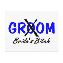 Brides Bitch Blue postcards