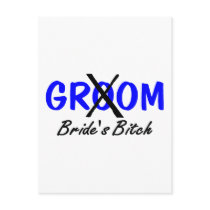 Brides Bitch Blue postcards