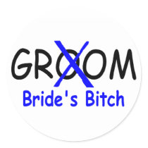 Brides Bitch (Blue) stickers