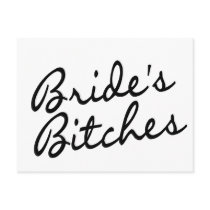 Brides Bitches (Blk) Post Card