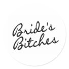 round_sticker - Brides Bitches