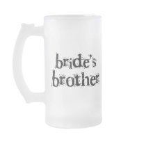 Bride's Brother Black Text mugs