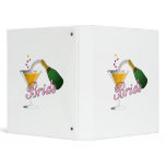 Brides Champagne Toast 3 Ring Binder