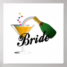 Brides Champagne Toast Posters