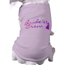 Brides Crew (Bride) pet clothing by BacheloretteGirl Brides Crew (Bride) pet clothing