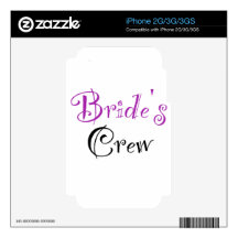 Bride's Crew iPhone 3G Skins