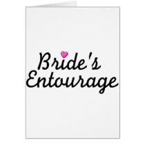 Bride's Entourage Greeting Cards