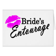Brides Entourage Greeting Cards