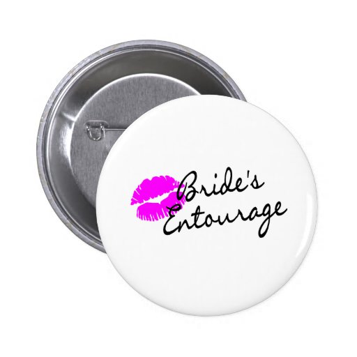 Brides Entourage (Kiss) Pinback Button
