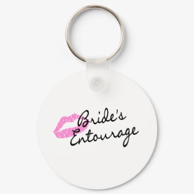 Brides Entourage Lips Key Chain by CelebrationZazzle