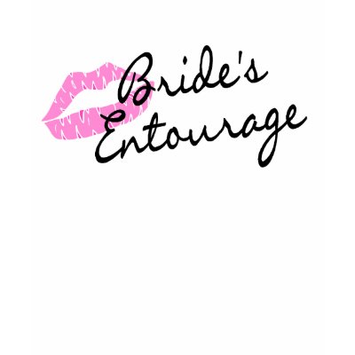 Brides Entourage Lips t-shirts