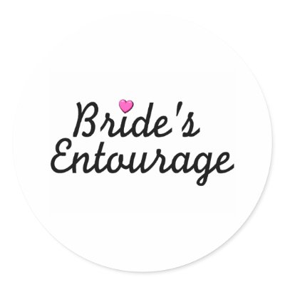 Bride&#39;s Entourage Sticker