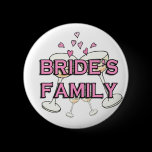 Bride's Family Wedding ID Buttons buttons
