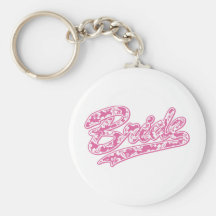 Bride's Hawaiian Flower Key Chain