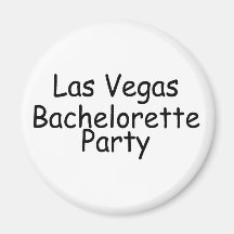 Brides Las Vegas Bachelorette Party Black Fridge Magnets