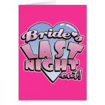 Bride's Last Night Out Bachelorette Party Cards