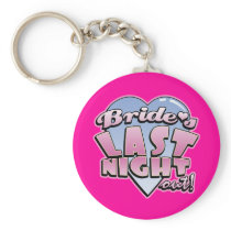 Bride's Last Night Out Bachelorette Party keychains