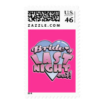 Bride's Last Night Out Bachelorette Party postage