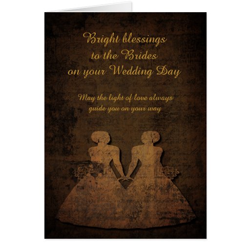 Brides Lit By Love Lesbian Wedding Card Zazzle