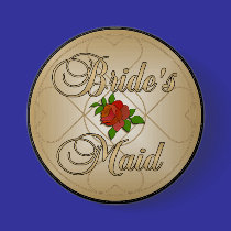 Bride's Maid Button