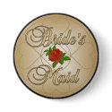 Bride's Maid Button