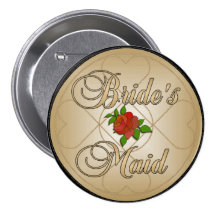 Bride's Maid Button