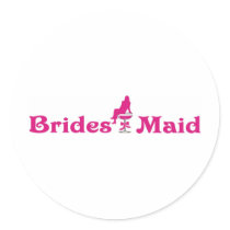 Brides Maid stickers
