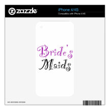Bride's Maids iPhone 4S Skins