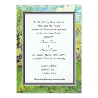 bride's parents invitation, van Gogh Orchard... Personalized Announcements