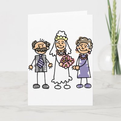 Brides Parents Wedding Day Before Ceremony Greeting Card by TheBridalShop