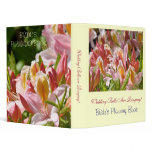 BRIDE'S PLANNING BOOK Pink Aazaleas Wedding Album binders