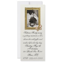 Bride's Portrait Bridal Shower Invitation