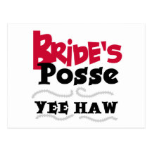 Bride's Posse Post Card