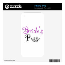 Bride's Posse Skins For iPhone 4