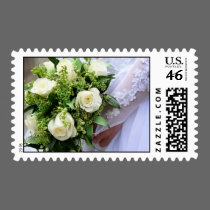 Bride's Rose Bouquet postage
