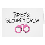 Brides Security Crew Card
