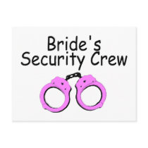 Brides Security Crew (Handcuffs) Post Card