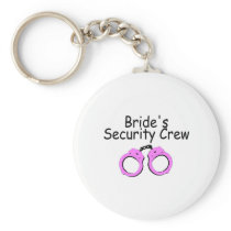 Brides Security Crew (Pink Cuffs) Keychain