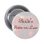 "Bride's Sister-in-Law" - Red Rose Bouquet (1) Buttons