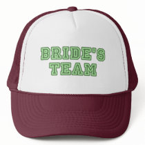 Bride's Team - University Text Hats